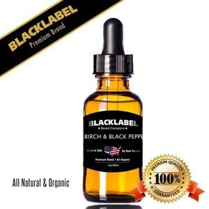 Birch & Black Pepper Blacklabel Beard Oil, Beardcare, Conditioner, Moisturizer